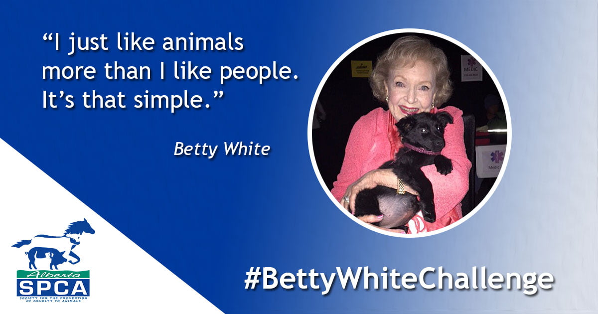 BettyWhiteChallenge - Alberta SPCA